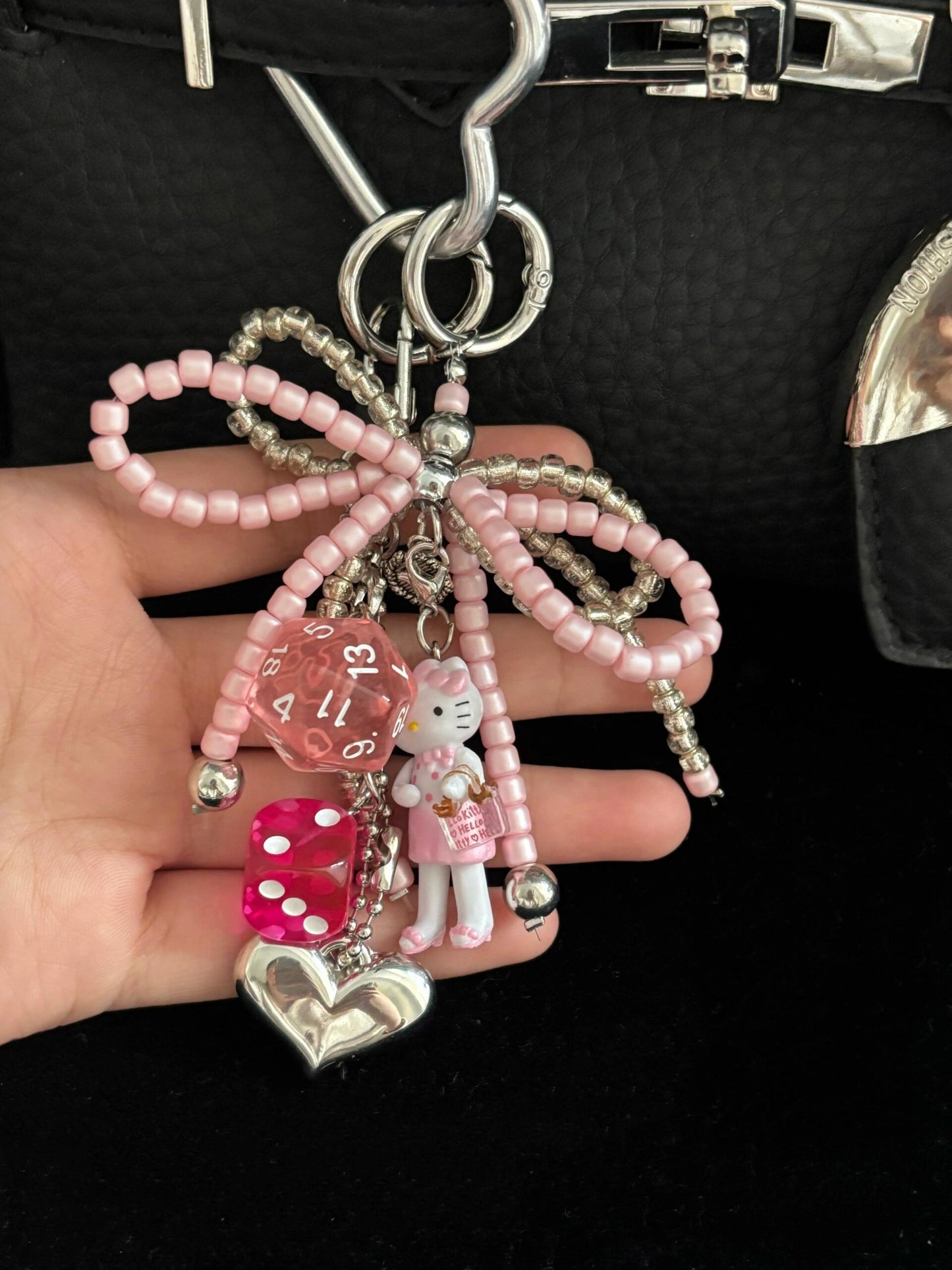 Hellokitty Handmade Bag Charm Handbag Chains Decoration for Women Pendant Accessories for Purse Designer Shoulder Bag