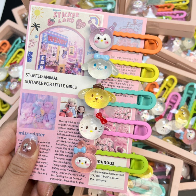 Sanrio clips | 5 Count (Pack of 1)