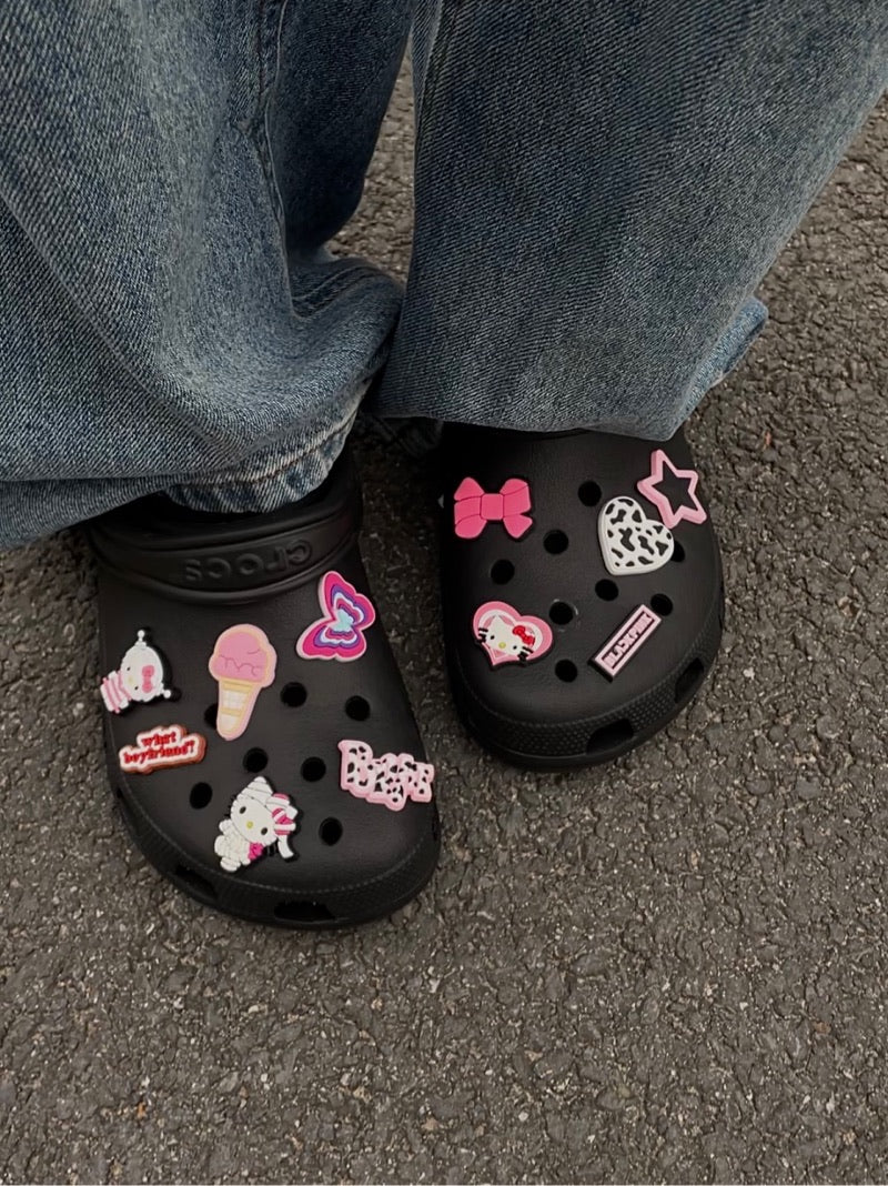 Hellokitty Charms Cute Pack Pins Shoe Decoration Croc Accessories for Croc Bags Clogs Slides