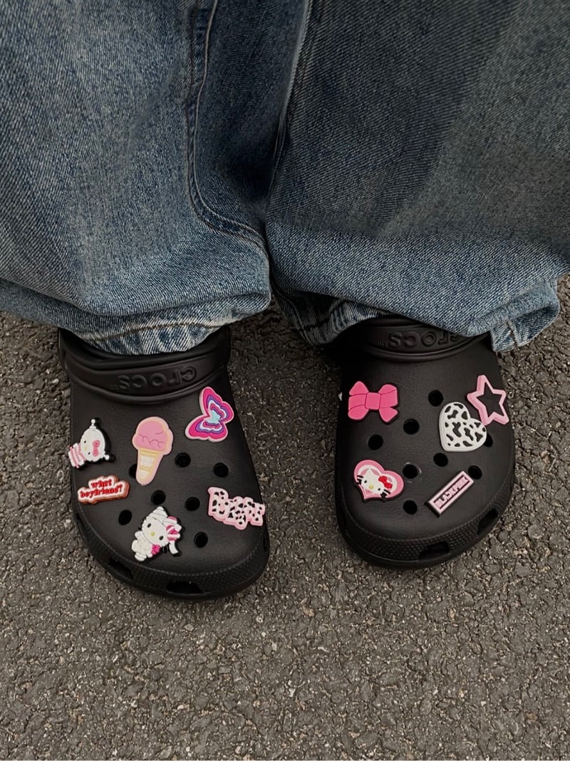 Hellokitty Charms Cute Pack Pins Shoe Decoration Croc Accessories for Croc Bags Clogs Slides