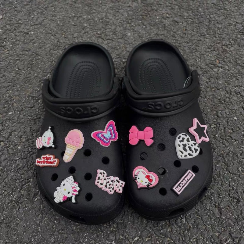 Hellokitty Charms Cute Pack Pins Shoe Decoration Croc Accessories for Croc Bags Clogs Slides