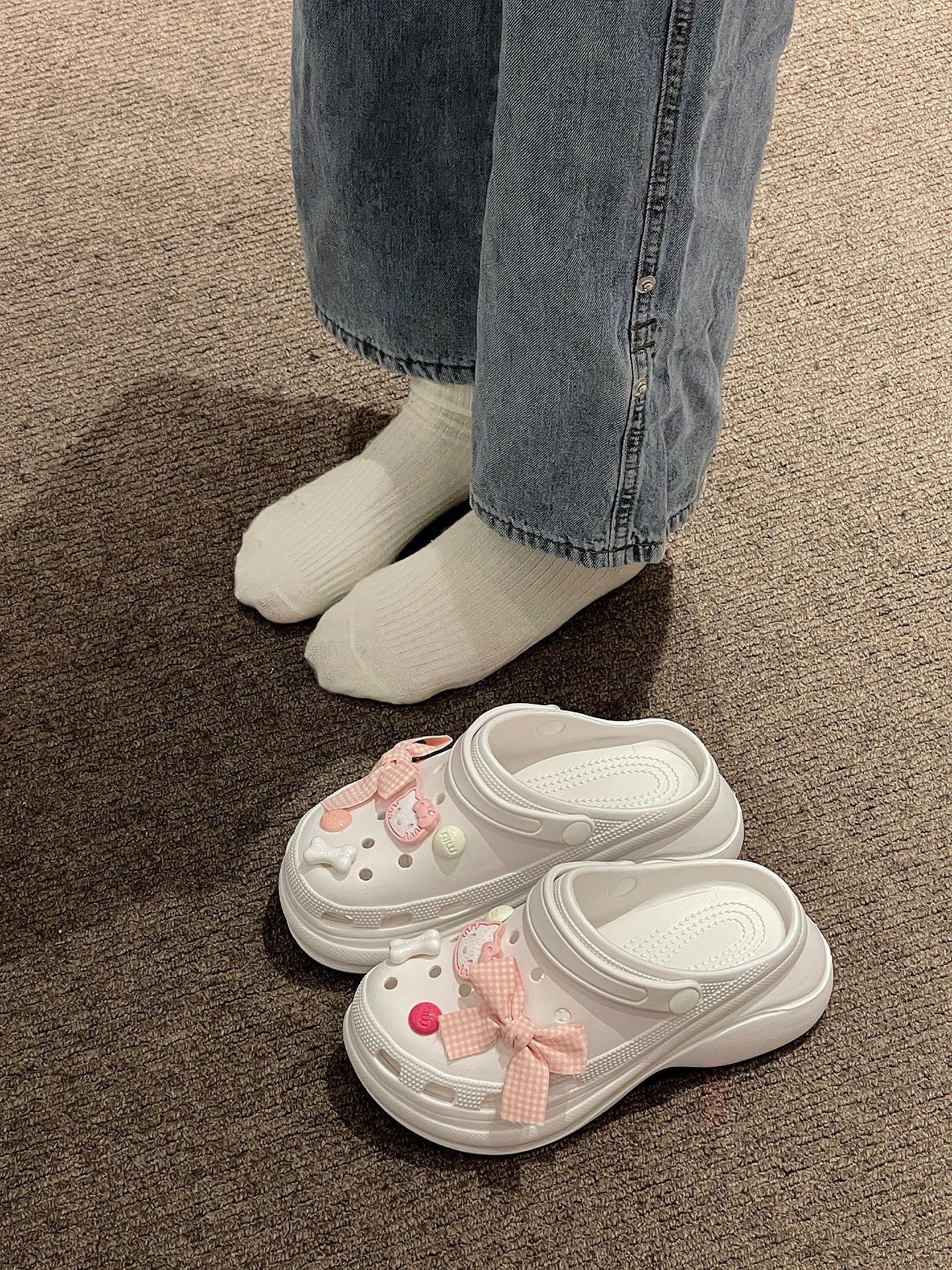 Hello Kitty Clogs Slip on Water Shoes Casual Summer for Girls