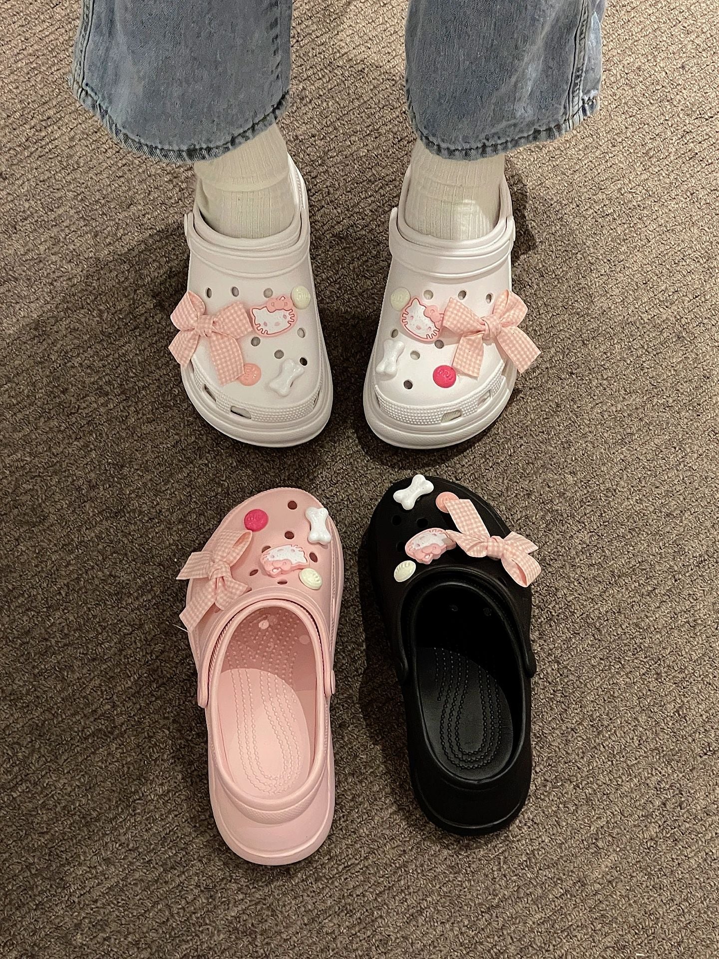 Hello Kitty Clogs Slip on Water Shoes Casual Summer for Girls
