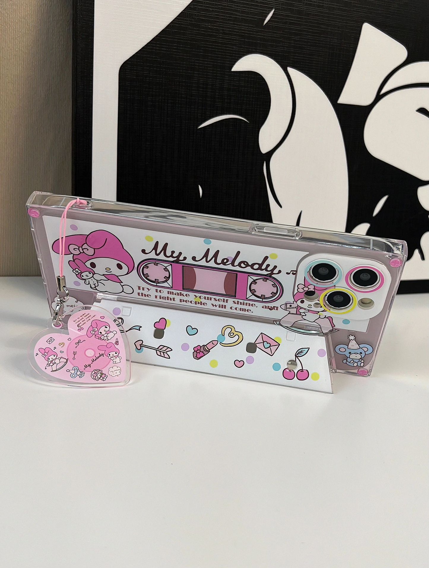 Sanrio Cassettes Holder(With magnetic tape charm)Phone Case