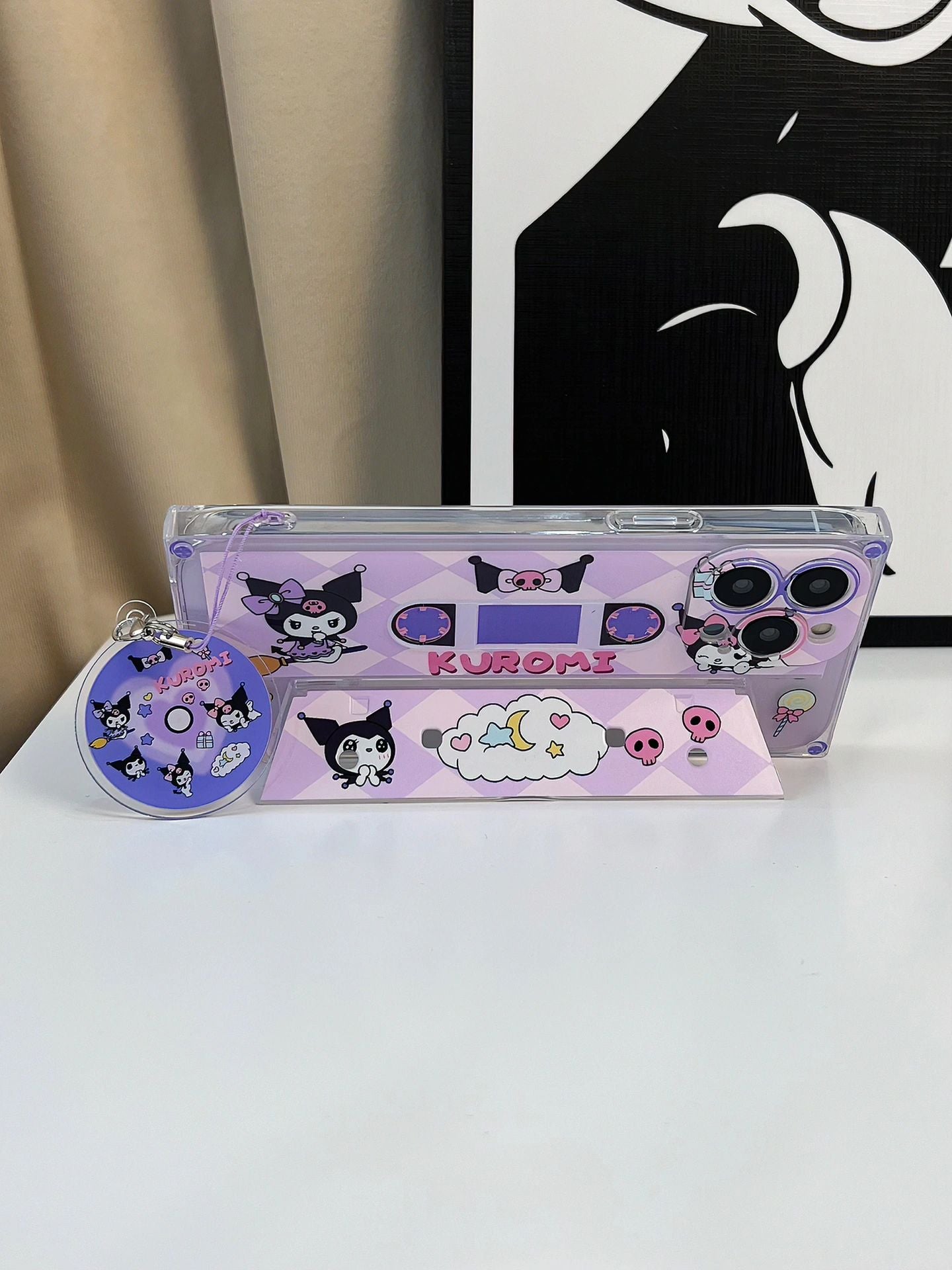 Sanrio Cassettes Holder(With magnetic tape charm)Phone Case