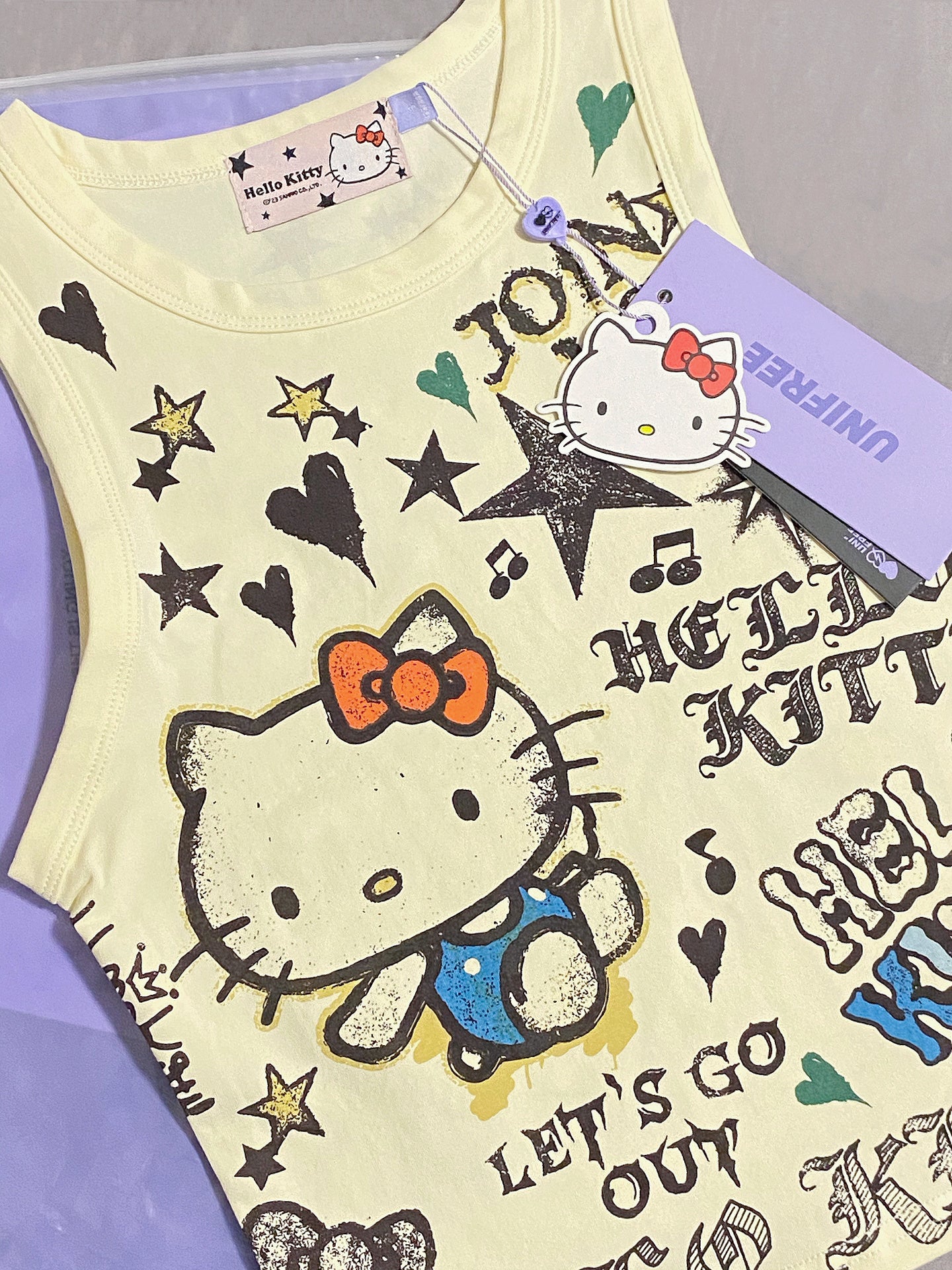 Hellokitty Women’s Sleeveless Racer Back Tank Tops Halter Neck Crop Tops