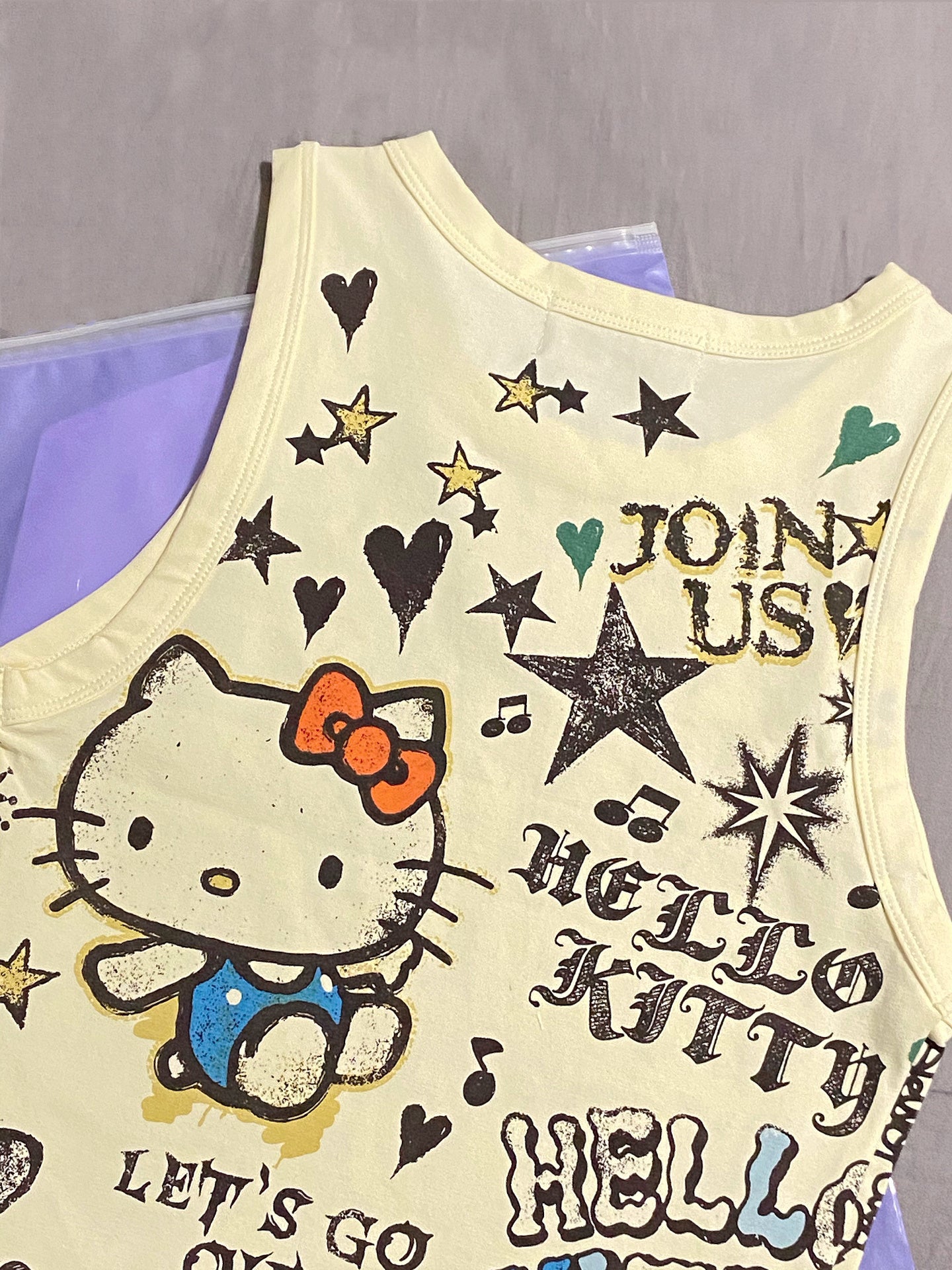Hellokitty Women’s Sleeveless Racer Back Tank Tops Halter Neck Crop Tops