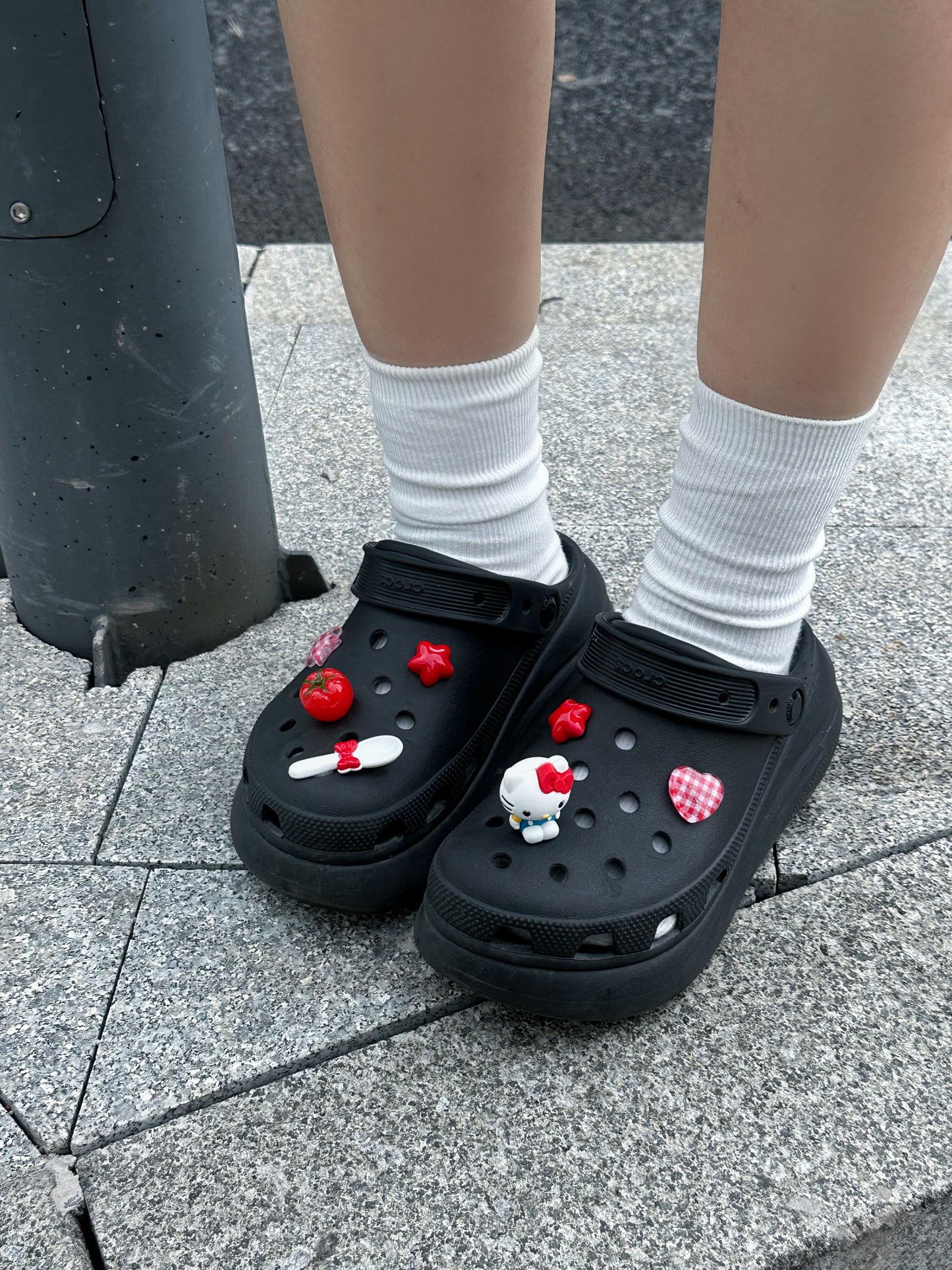 Hellokitty Charms Cute Pack Pins Shoe Decoration Croc Accessories for Croc Bags Clogs Slides