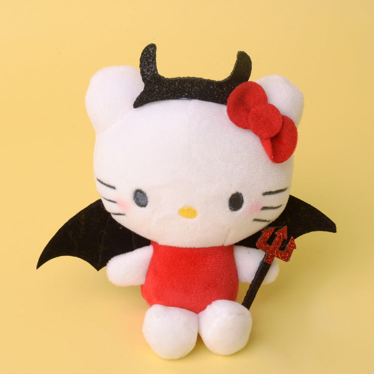 Sanrio Halloween Devil Bat Plushie Keychain