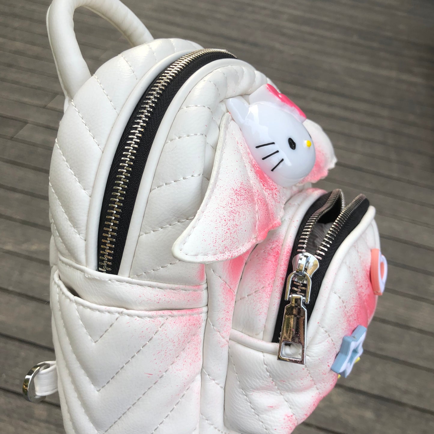 Hellokitty Fashion Backpack Mini Backpack Purse for Women Teenage Girls Purses PU Leather Backpack Shoulder Bag