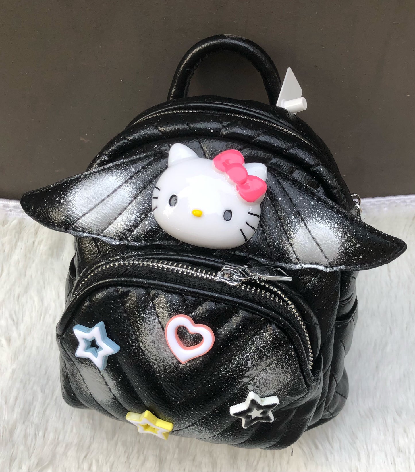 Hellokitty Fashion Backpack Mini Backpack Purse for Women Teenage Girls Purses PU Leather Backpack Shoulder Bag