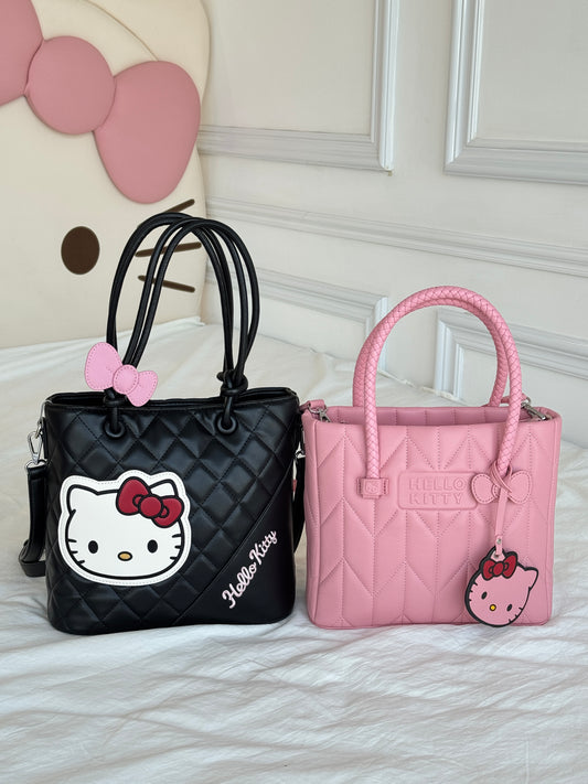 Hellokitty Top-Handle Handbags PU Leather Satchel Purses Tote Purse Handbag
