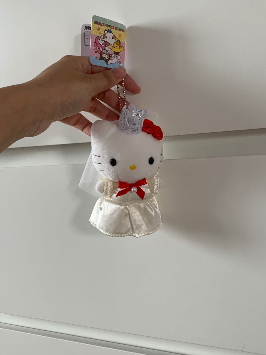 Hellokitty and Dear Daniel Wedding Plush Couple Keychain Cute Pendant Doll Keyring Accessories Pendant Toy Gift