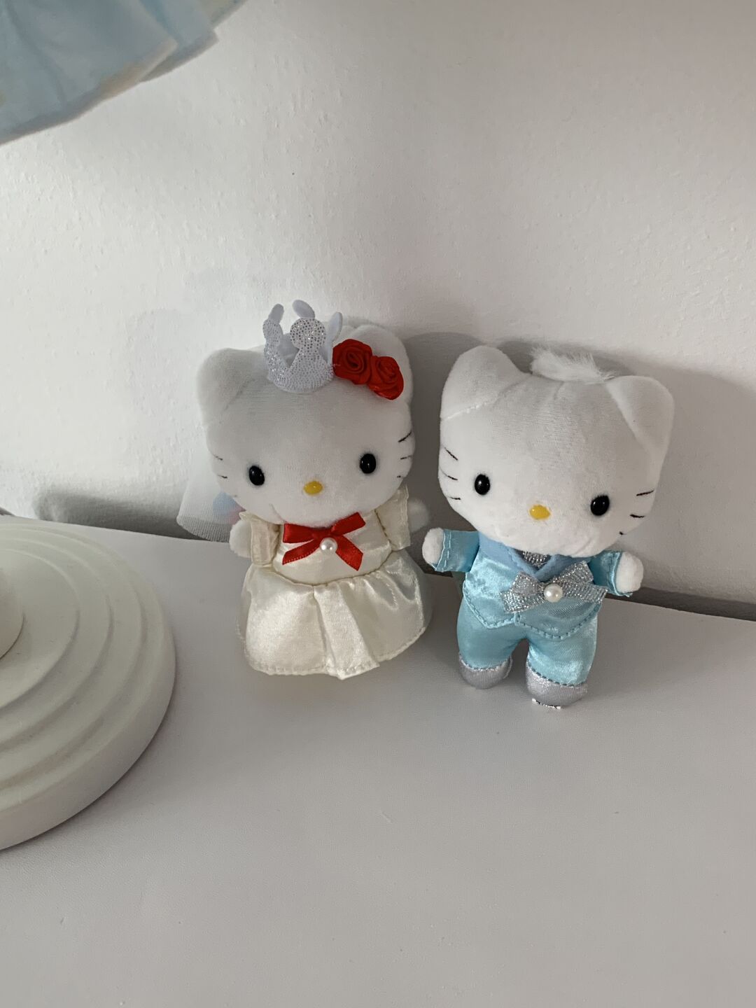Hellokitty and Dear Daniel Wedding Plush Couple Keychain Cute Pendant Doll Keyring Accessories Pendant Toy Gift