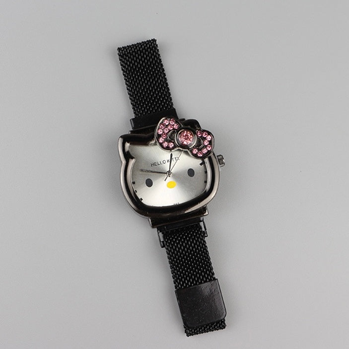 Hellokitty Crystal Watch Adjustable Metal Strap