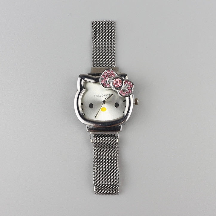 Hellokitty Crystal Watch Adjustable Metal Strap