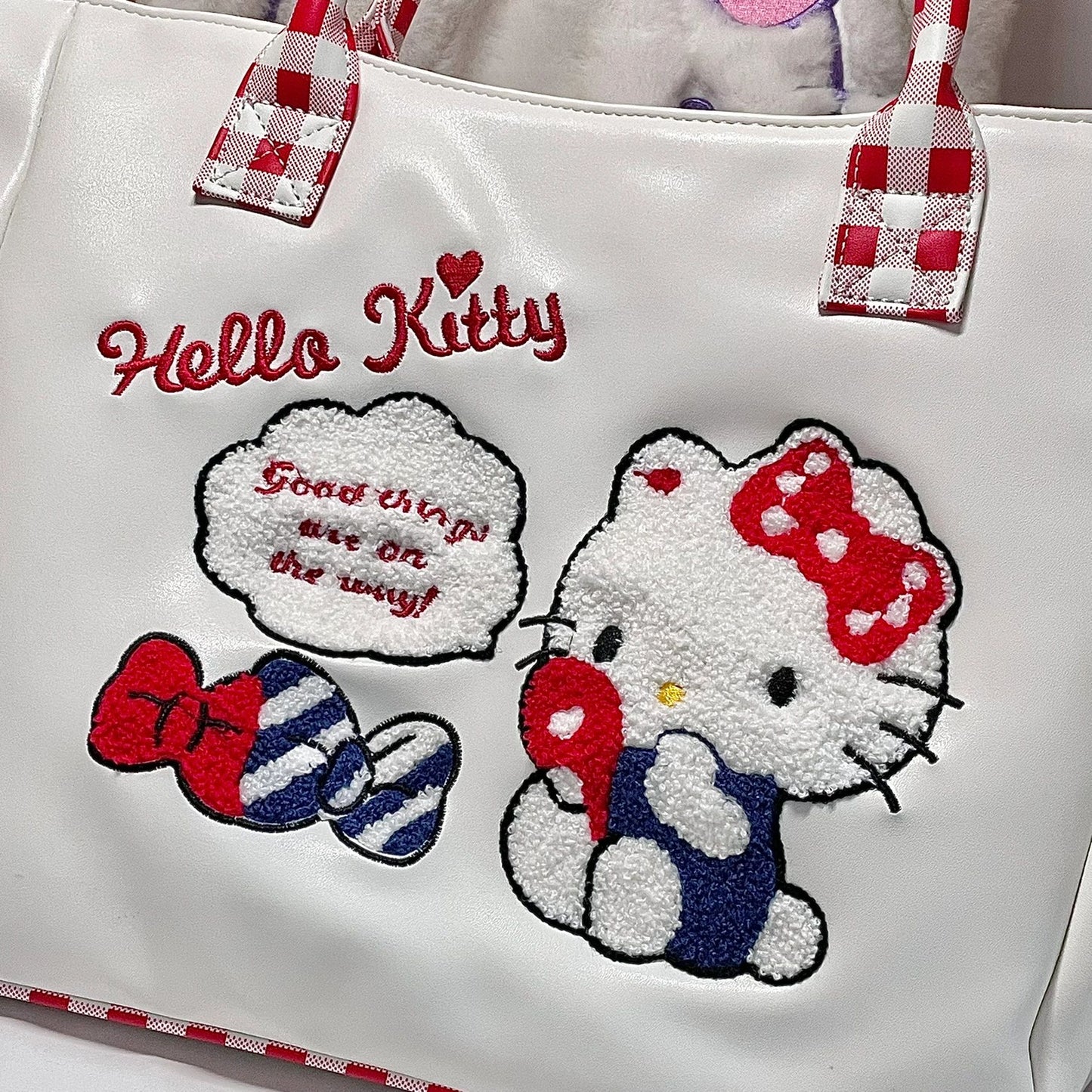 Hello Kitty Cute Tote Bag, Shopping Bag, Gym Bag, Kitchen Reusable Grocery Bag