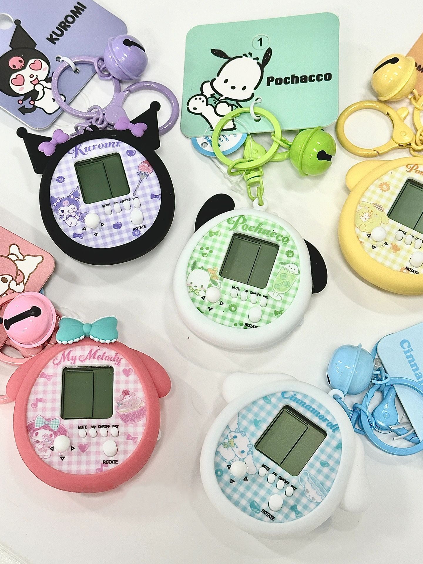 Sanrio Video Game Birthday Party Favors Keychains for Backpack Birthday School Supplies Key Chains