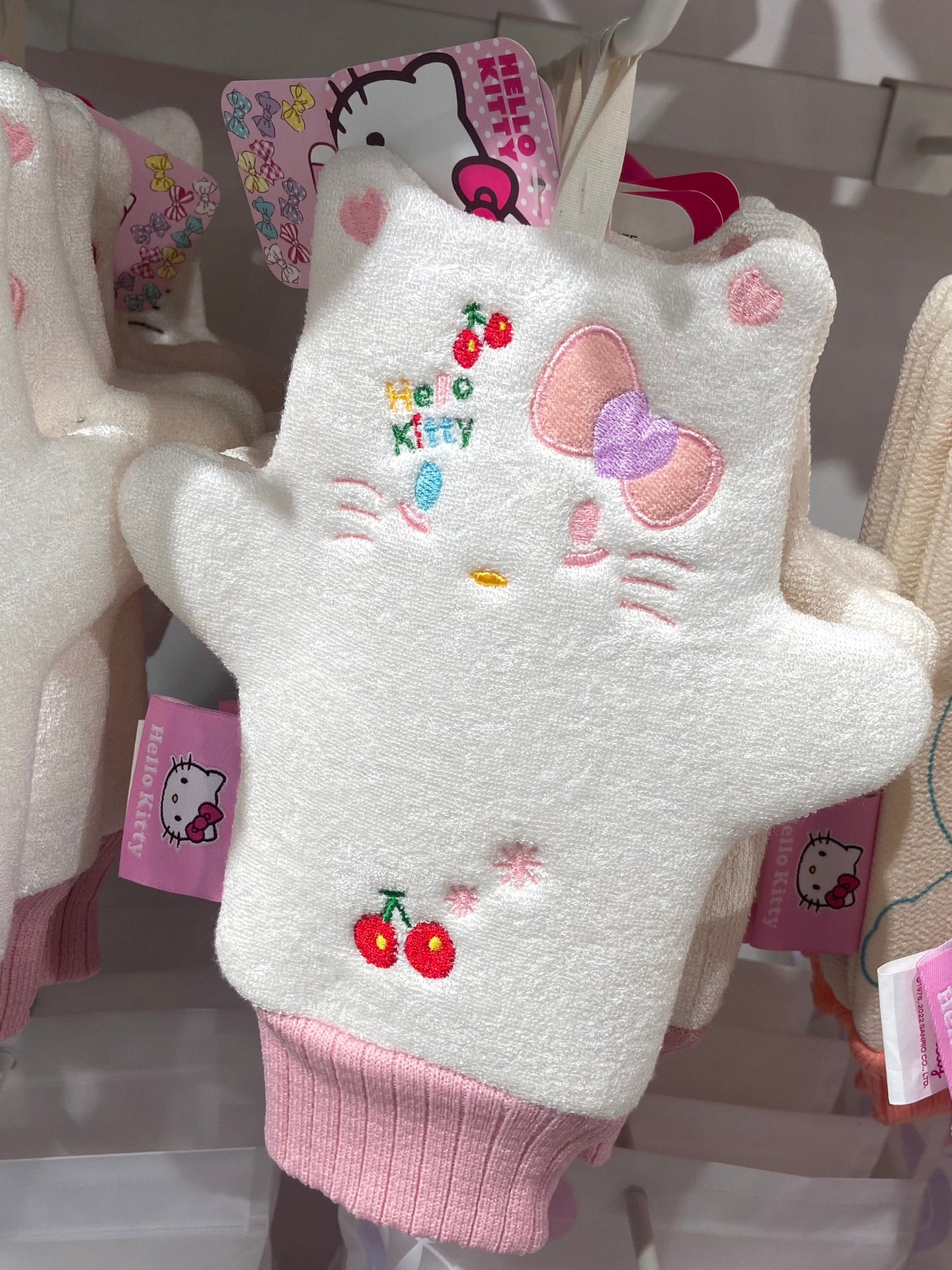 Hellokitty Bath Mitt Washcloths Gloves