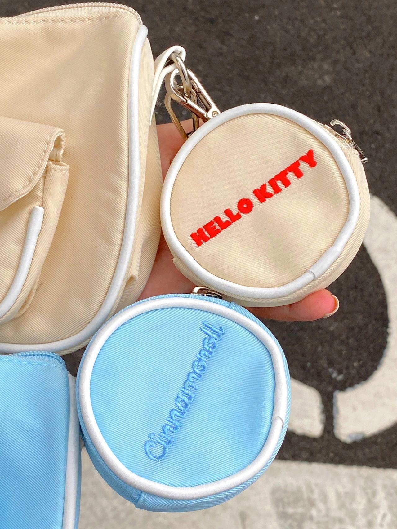 Sanrio Hobo Bag for Women Canvas Shoulder Crossbody Bags Y2K Small Clutch Totes Handbag Evening Armpit Top Handle Purse