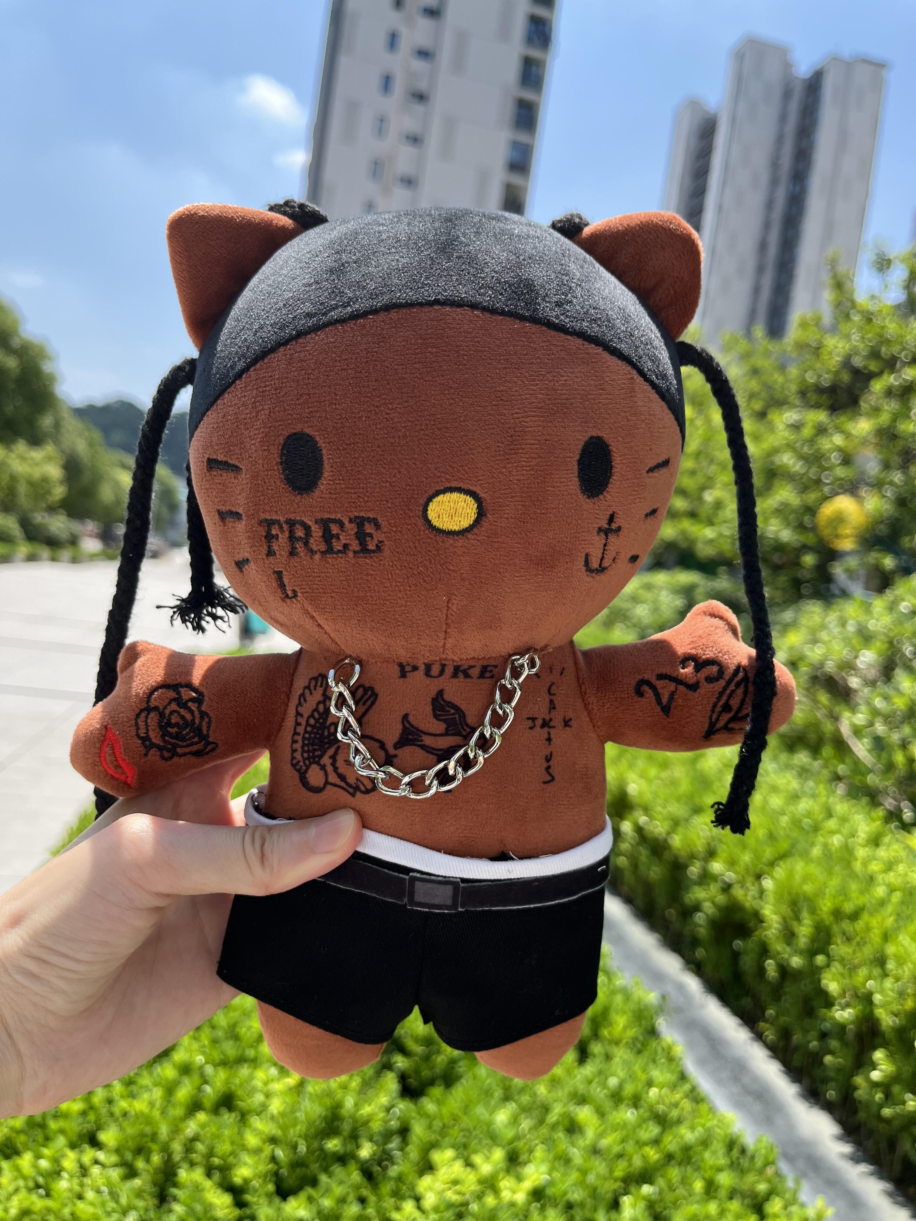 Hello Kitty x Travis Scott Funny Plush Toys Creative Gift jellykawaii