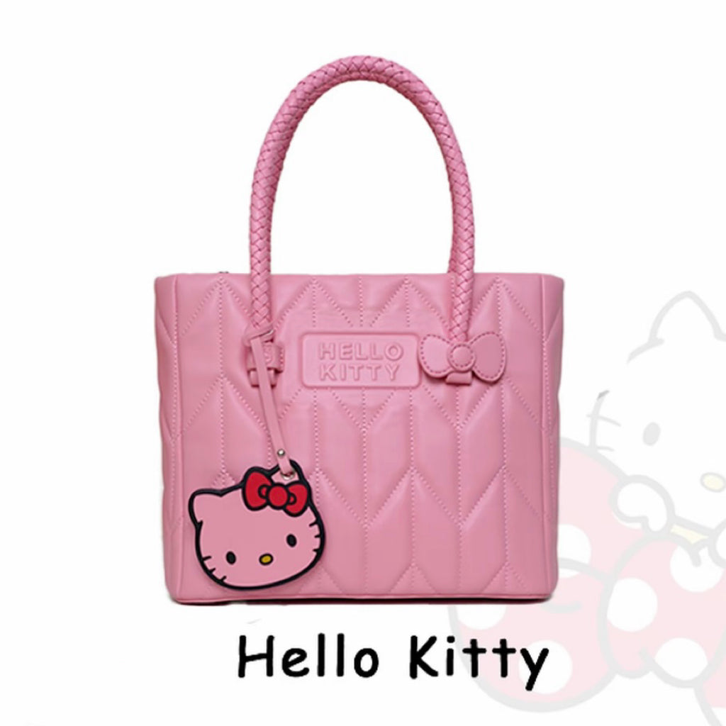 Hellokitty Top-Handle Handbags PU Leather Satchel Purses Tote Purse Handbag