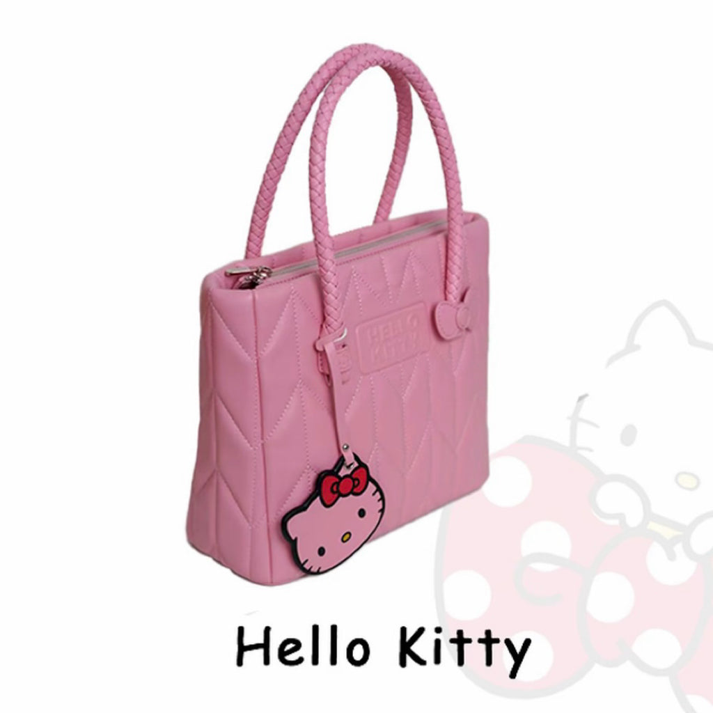 Hellokitty Top-Handle Handbags PU Leather Satchel Purses Tote Purse Handbag