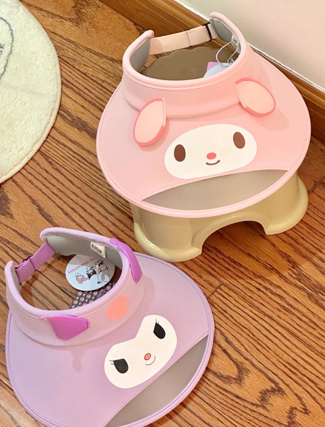 Sanrio Sun Visor Hats Women Large Brim Summer UV Protection Beach Cap