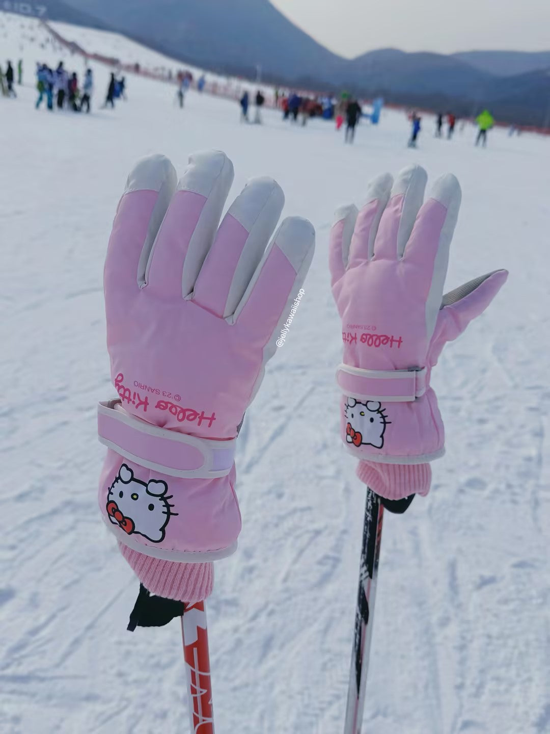 KT Winter Snow Gloves Waterproof Ski Gloves Warm Windproof Gloves