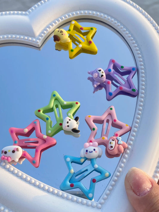 Sanrio Hair clips|12 Count (Pack of 1)
