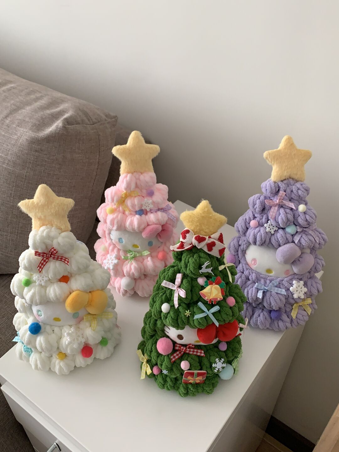HelloKitty Christmas Tree Snowman Ornament Plushie