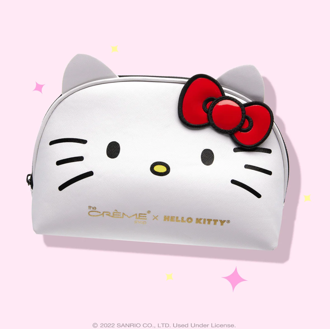 Hello Kitty x The Crème Shop Dome Makeup Travel Pouch