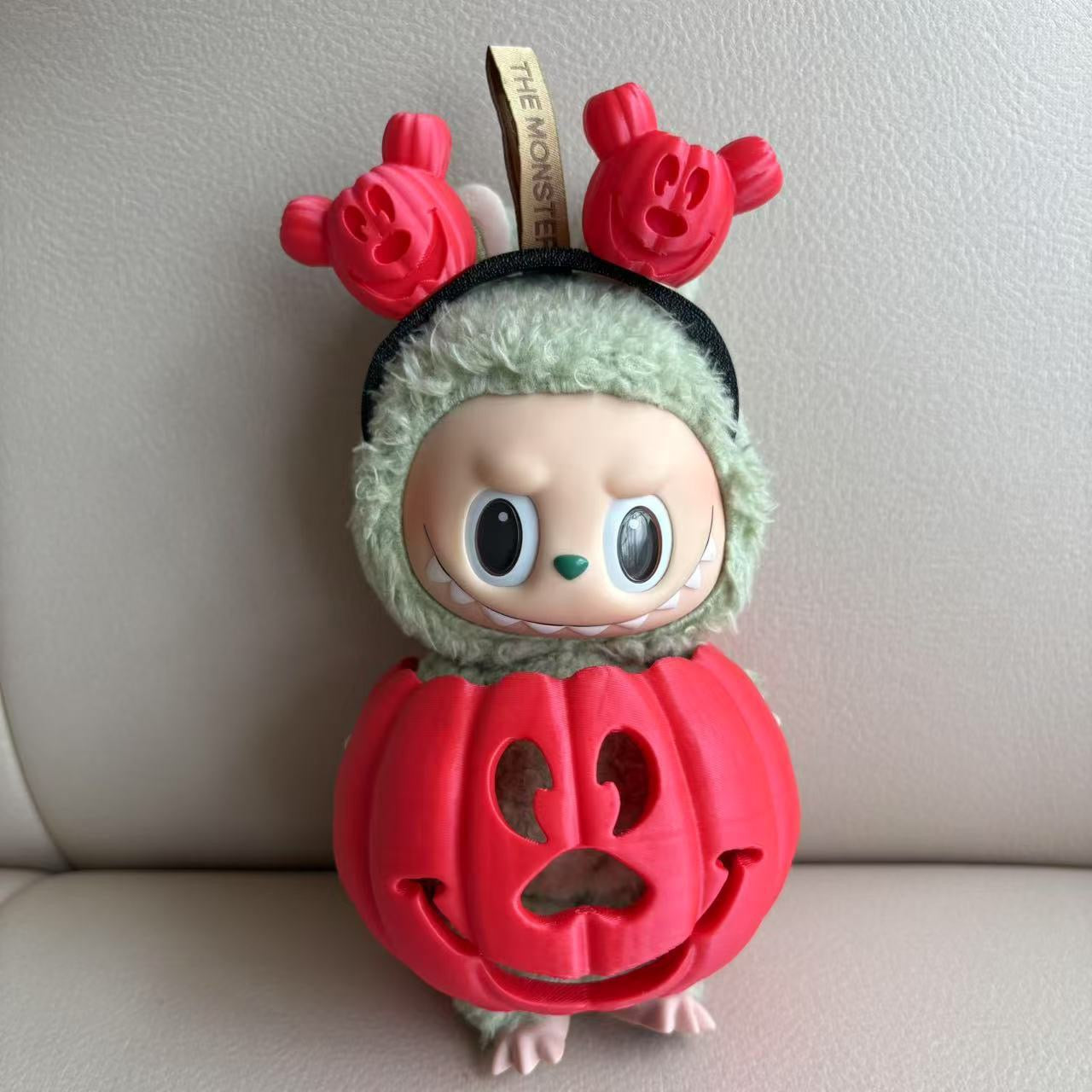 Labubu 3D Halloween Costume Pumpkin Outfit Clothes Set(NO DOLL) Accessories Suit Cute Clothes for Labubu Dress up Unique Style
