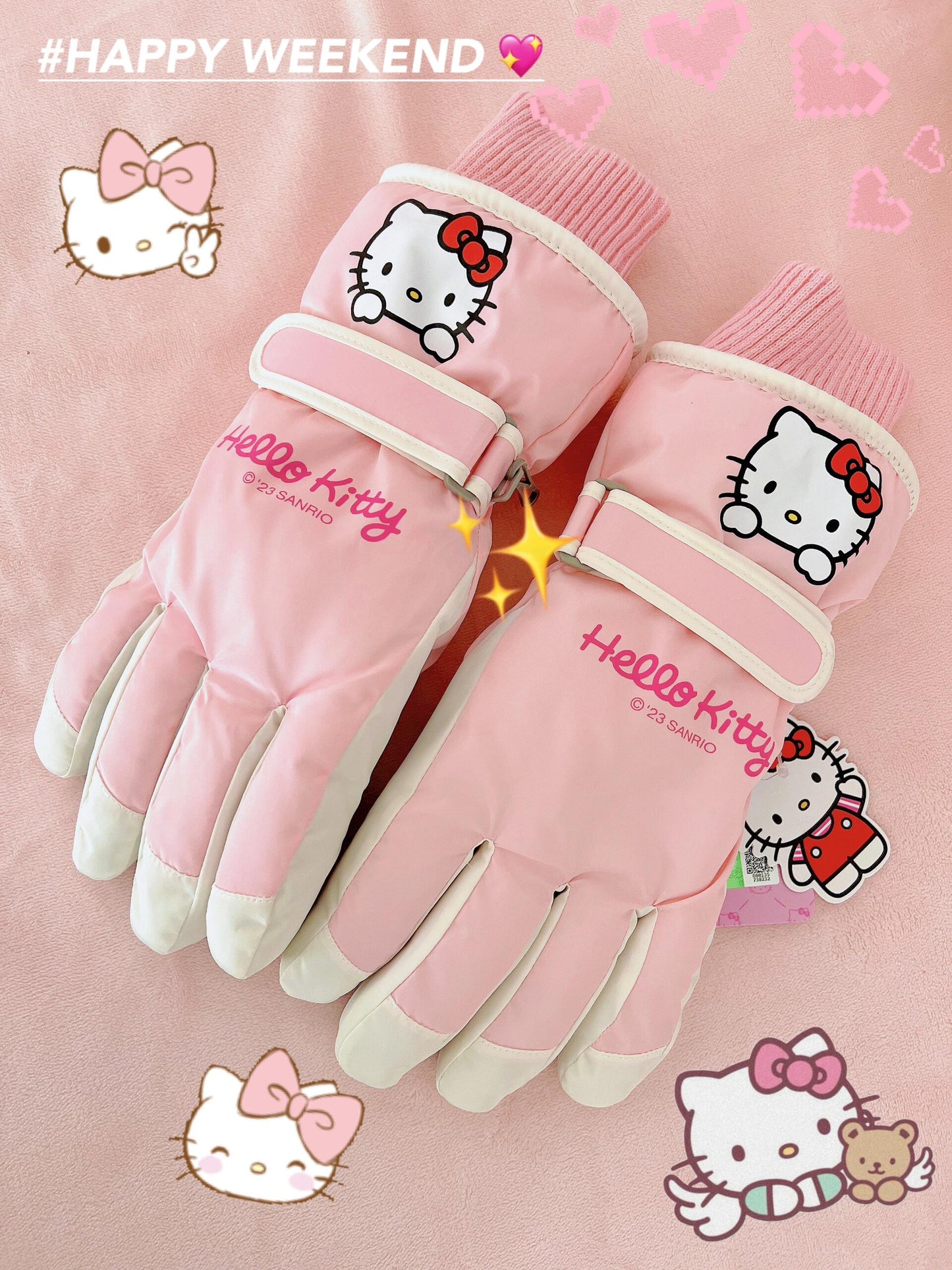 KT Winter Snow Gloves Waterproof Ski Gloves Warm Windproof Gloves