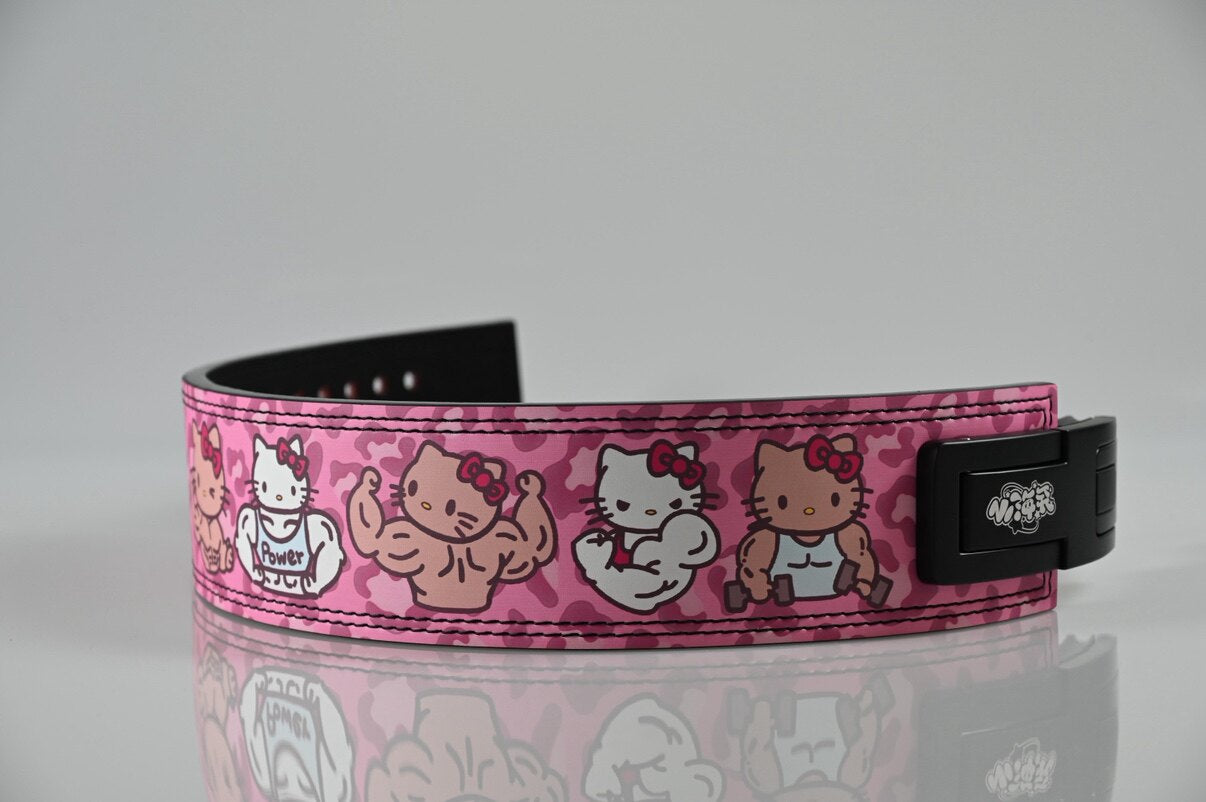 Hello Kitty Weight Lifting Belt Leather Gym Belts Back Support