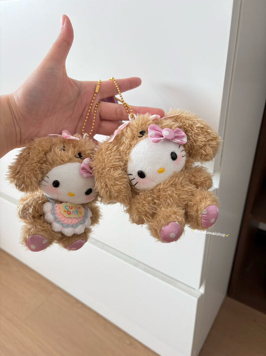 Hello Kitty Teddy Bear Cute Pendant Doll Keyring Accessories Pendant Toy Girls Gift