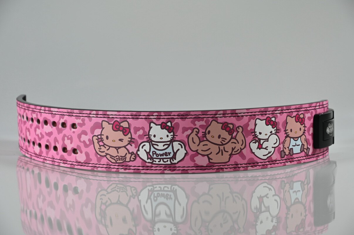 Hello Kitty Weight Lifting Belt Leather Gym Belts Back Support