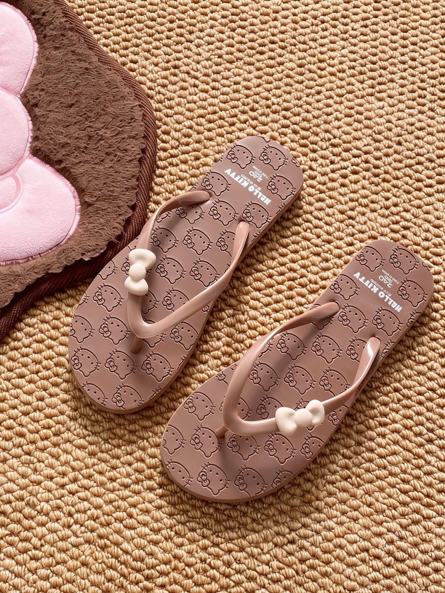 Hellokitty Beach Casual Slim Flip Flop Sandals Shower Shoes