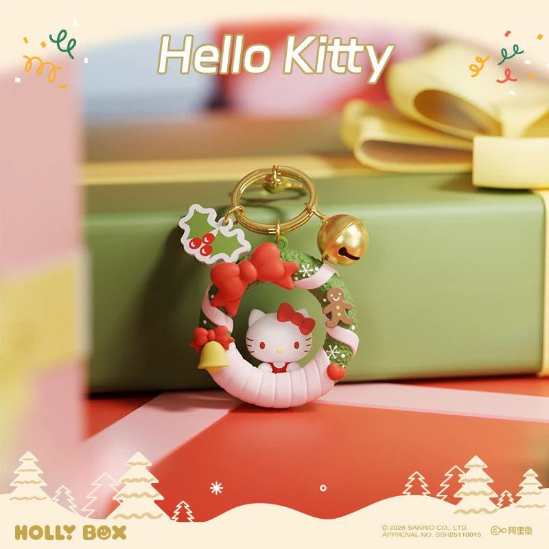 Sanrio Christmas Wreath Keychain Charms