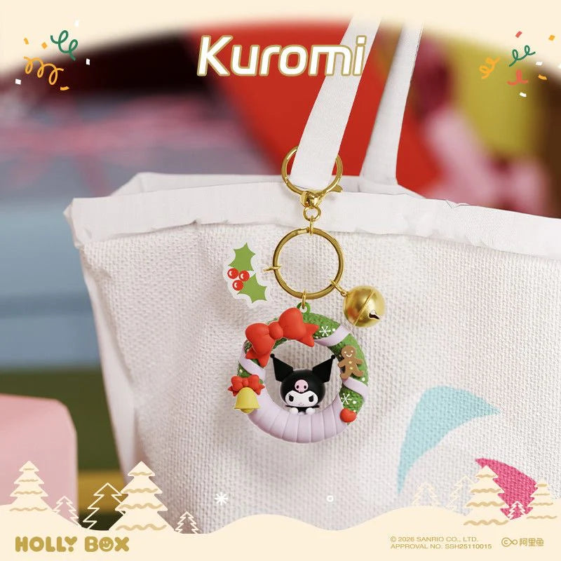 Sanrio Christmas Wreath Keychain Charms