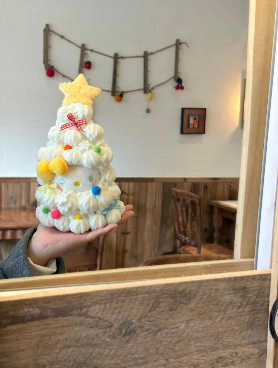 HelloKitty Christmas Tree Snowman Ornament Plushie