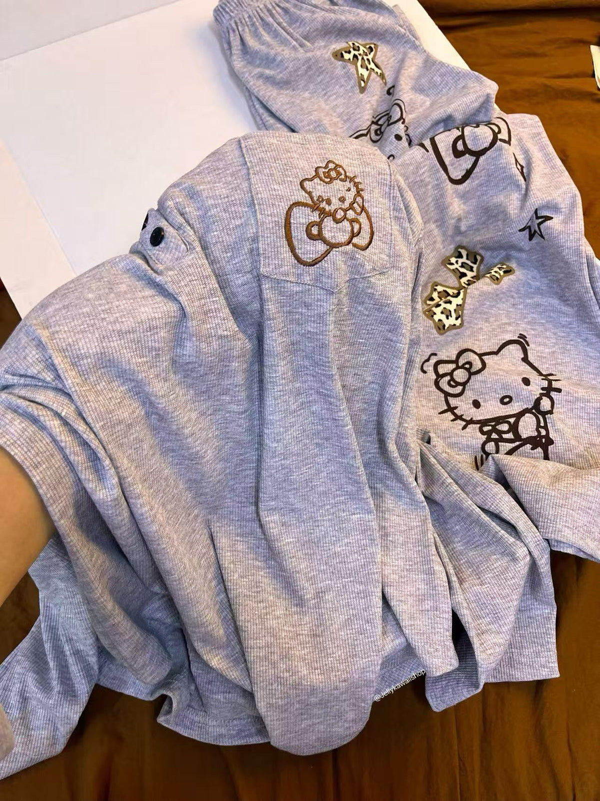 Hello Kitty Long-Sleeve Pajamas Casual Sets