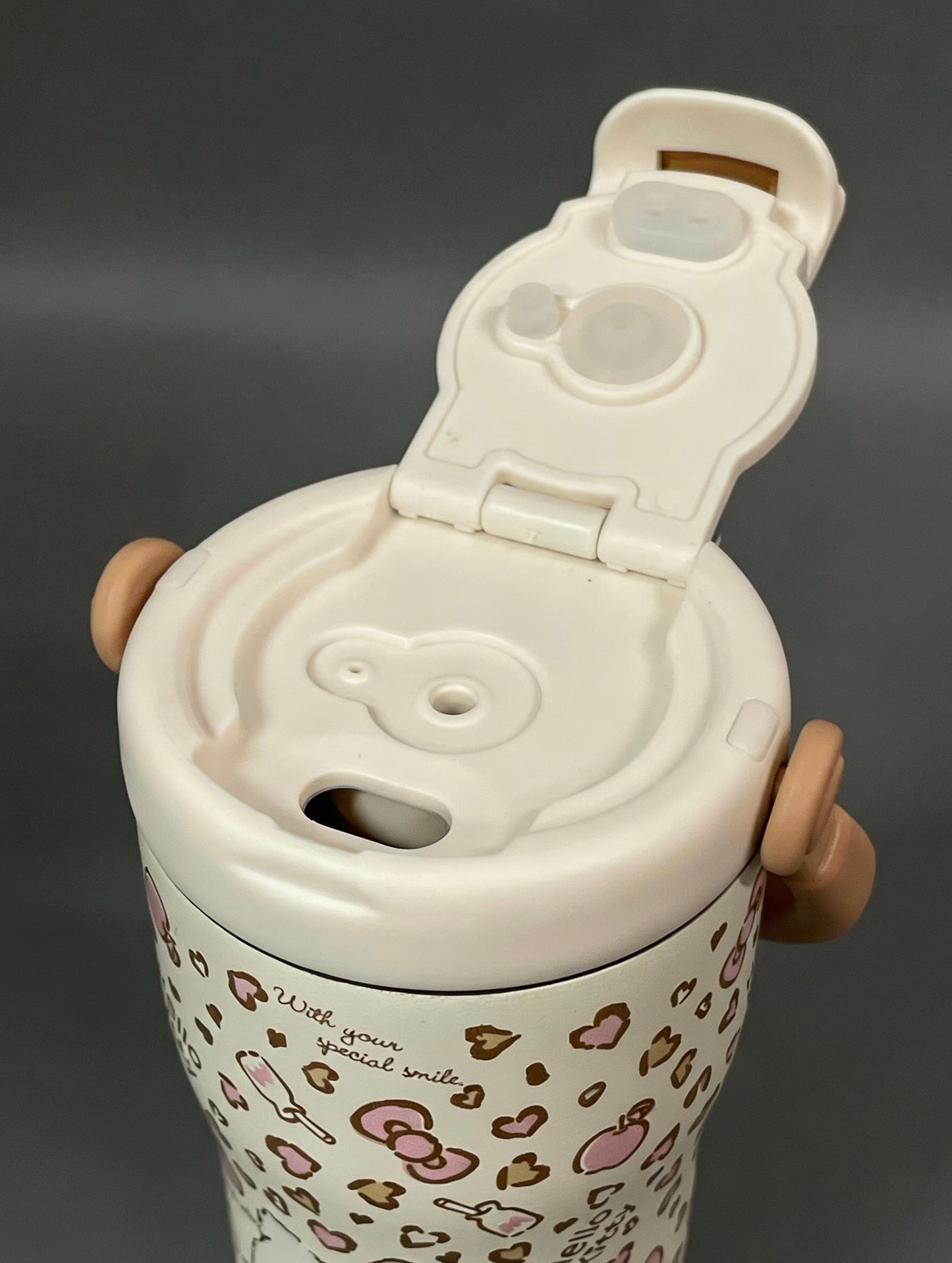 Sanrio Tumbler with Handle Stainless Steel Insulated Cup with Lid Water Bottle Cupholder Friendly Women Travel Mug