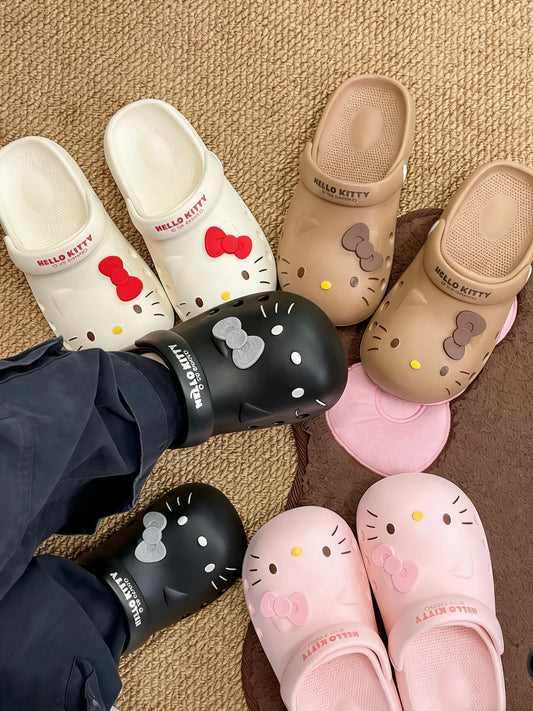 Hello Kitty Clogs Slip on Water Shoes Casual Summer Sandals