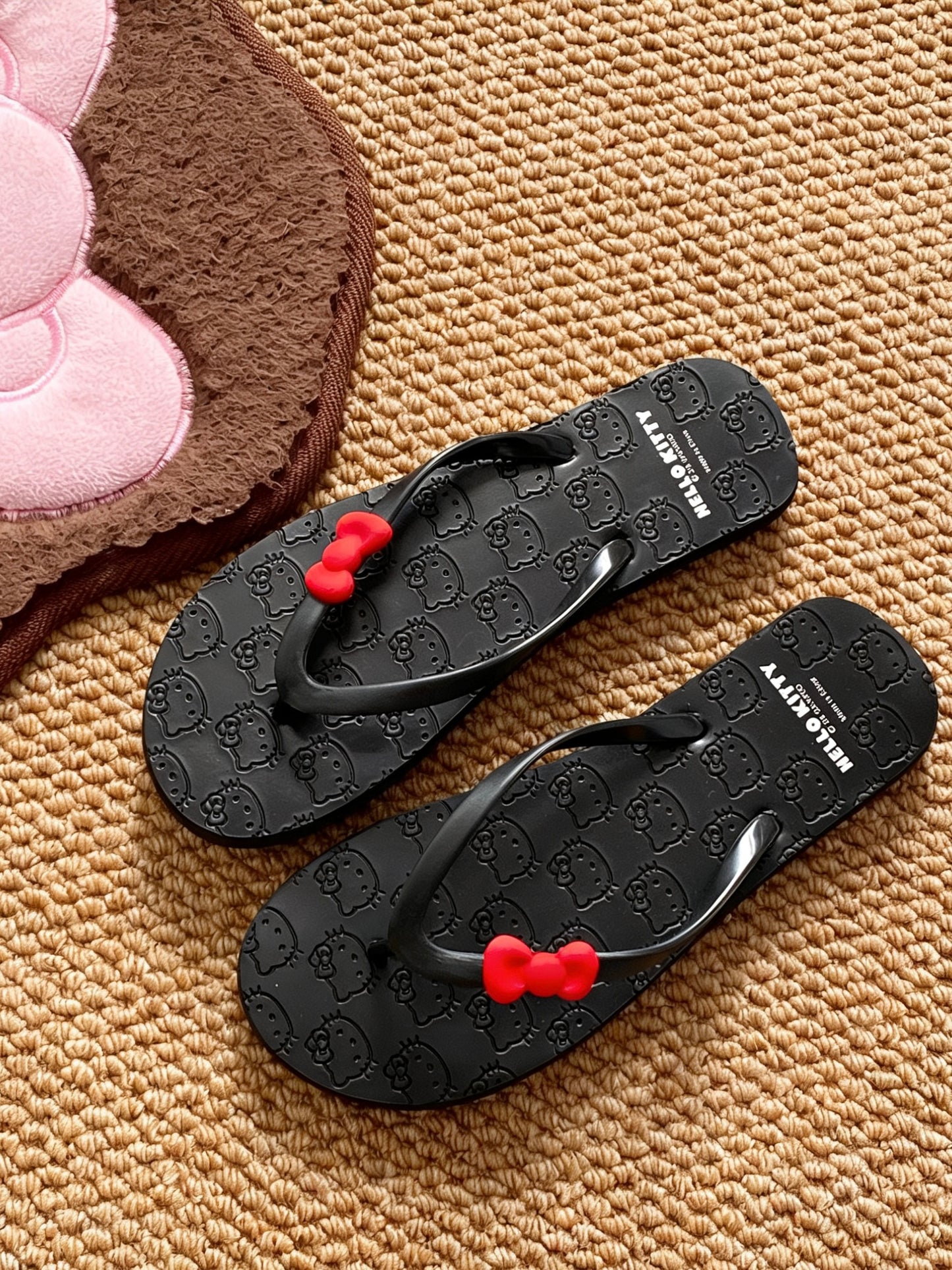 Hellokitty Beach Casual Slim Flip Flop Sandals Shower Shoes