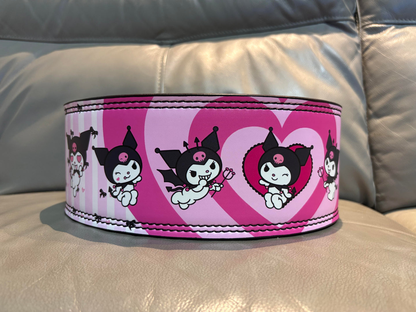 Hello Kitty Weight Lifting Belt Leather Gym Belts Back Support