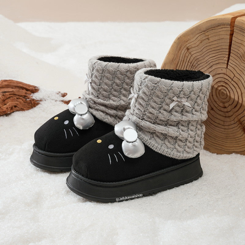 Hello Kitty Winter Snow Boots Fluffy Boots