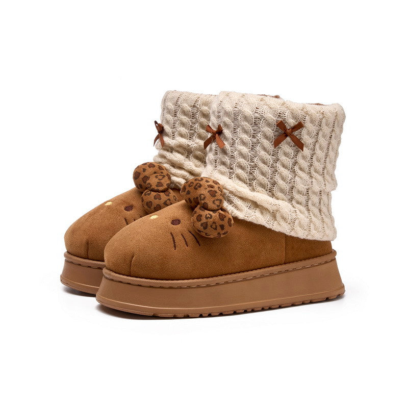 Hello Kitty Winter Snow Boots Fluffy Boots