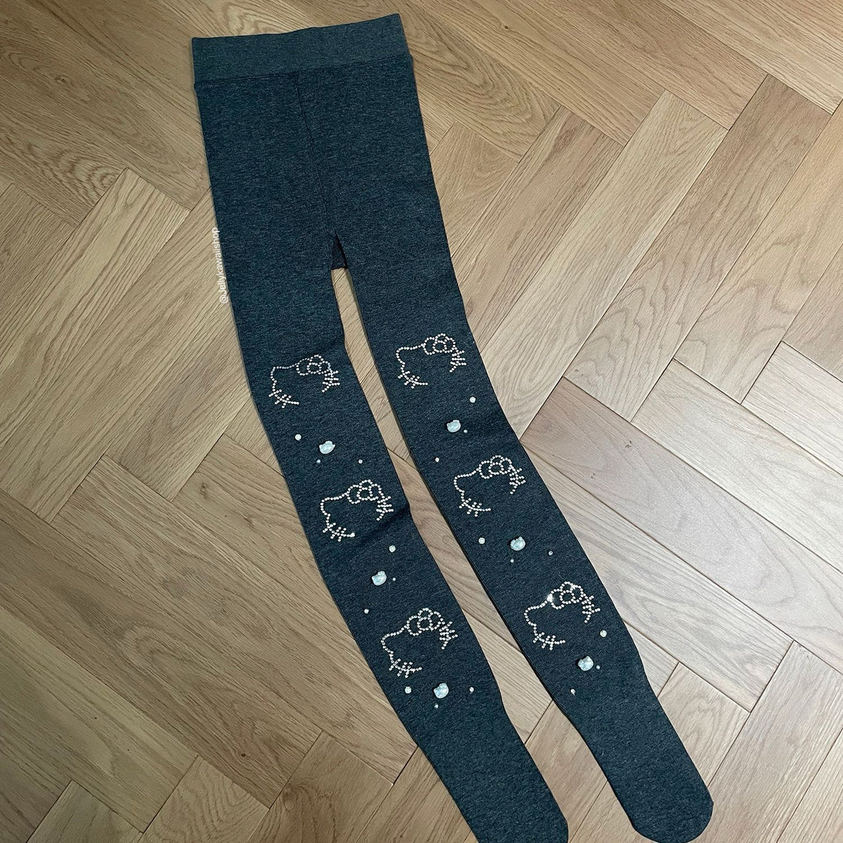 Hello Kitty Handmade Rhinestone Tights Leggings