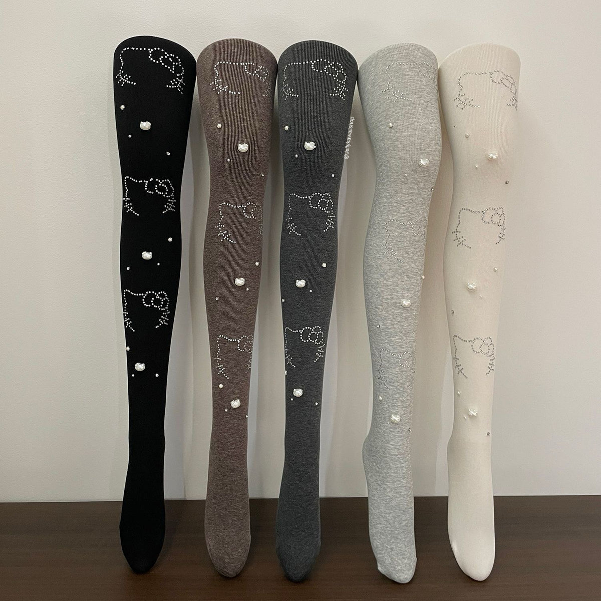 Hello Kitty Handmade Rhinestone Tights Leggings